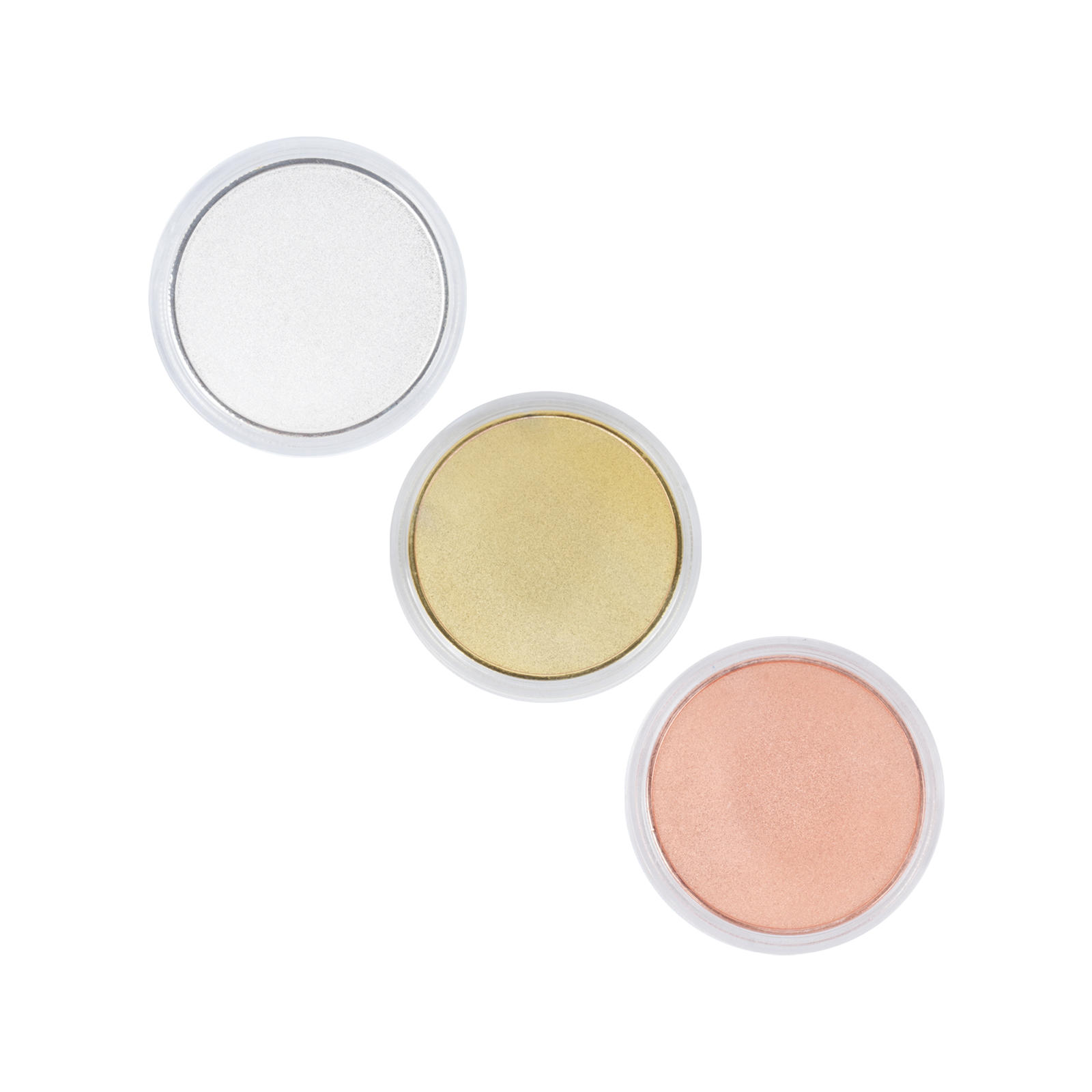 Six round Creality Falcon 3-Color Blank Commemorative Coins for Laser Engraver in white, gold, and peach shades are arranged diagonally on a white background. Six round Creality Falcon 3-Color Blank Commemorative Coins for Laser Engraver in white, gold, and peach shades are arranged diagonally on a white background.