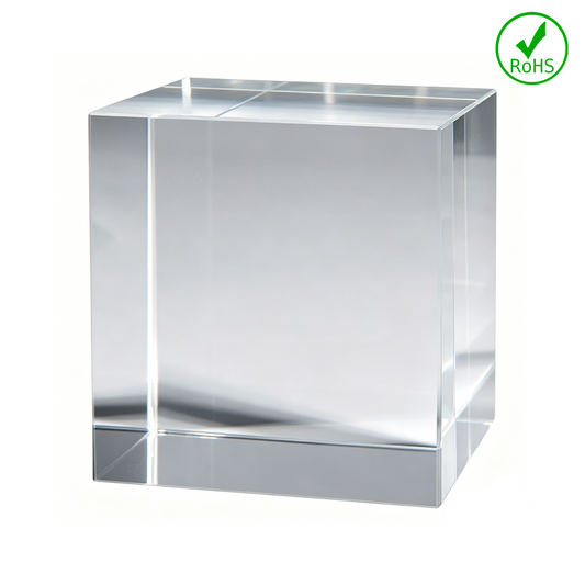4Pcs K9 Crystal Block for Inner Laser Engraving