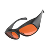 The Creality Falcon Laser Safety Glasses (180-534nm) feature modern black wraparound frames with large orange-tinted lenses, providing advanced protection for all laser engravers and cutters. Displayed against a white background. The Creality Falcon Laser Safety Glasses (180-534nm) feature modern black wraparound frames with large orange-tinted lenses, providing advanced protection for all laser engravers and cutters. Displayed against a white background.