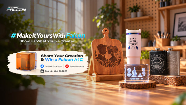 Make It Yours: Laser Engraving Challenge | Creality Falcon