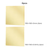 6Pcs Brass Sheet Thick 6" x 6" 14/24 Gauge(2mm/0.5mm)