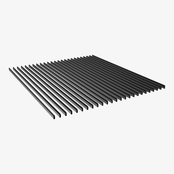 The CrealityFalcon Creality Fence Type Protection Strip features evenly spaced, parallel black metal bars arranged horizontally on a white background.