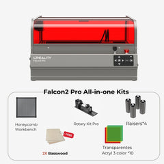 Falcon2 Pro Enclosed Laser Engraver and Cutter for 22W or 40W