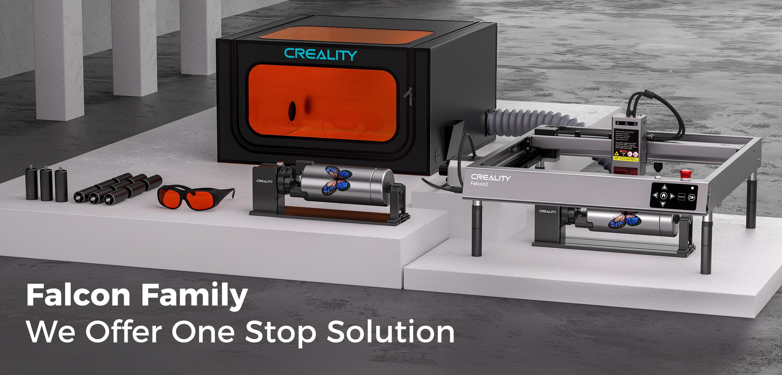 crealityfalcon laser engraver series family