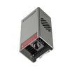 The Creality Falcon Laser Module 40W for Falcon2 features a modern industrial design with a gray finish, vents, red indicator light, and bottom nozzle. It includes symbols or buttons on the top edge, ideal for ultra-fast engraving tasks.