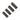 A set of four cylindrical, black metal risers with threaded ends, designed diagonally on a white background, specifically crafted for the Creality Falcon's Falcon2 and Falcon2 Pro series. Ideal for projects that demand precision and adjustable height.