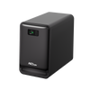 A black Creality Falcon AP1 Smoke Purifier with a digital display and indicator lights on the front panel, labeled "FALCON," shown against a plain white background.