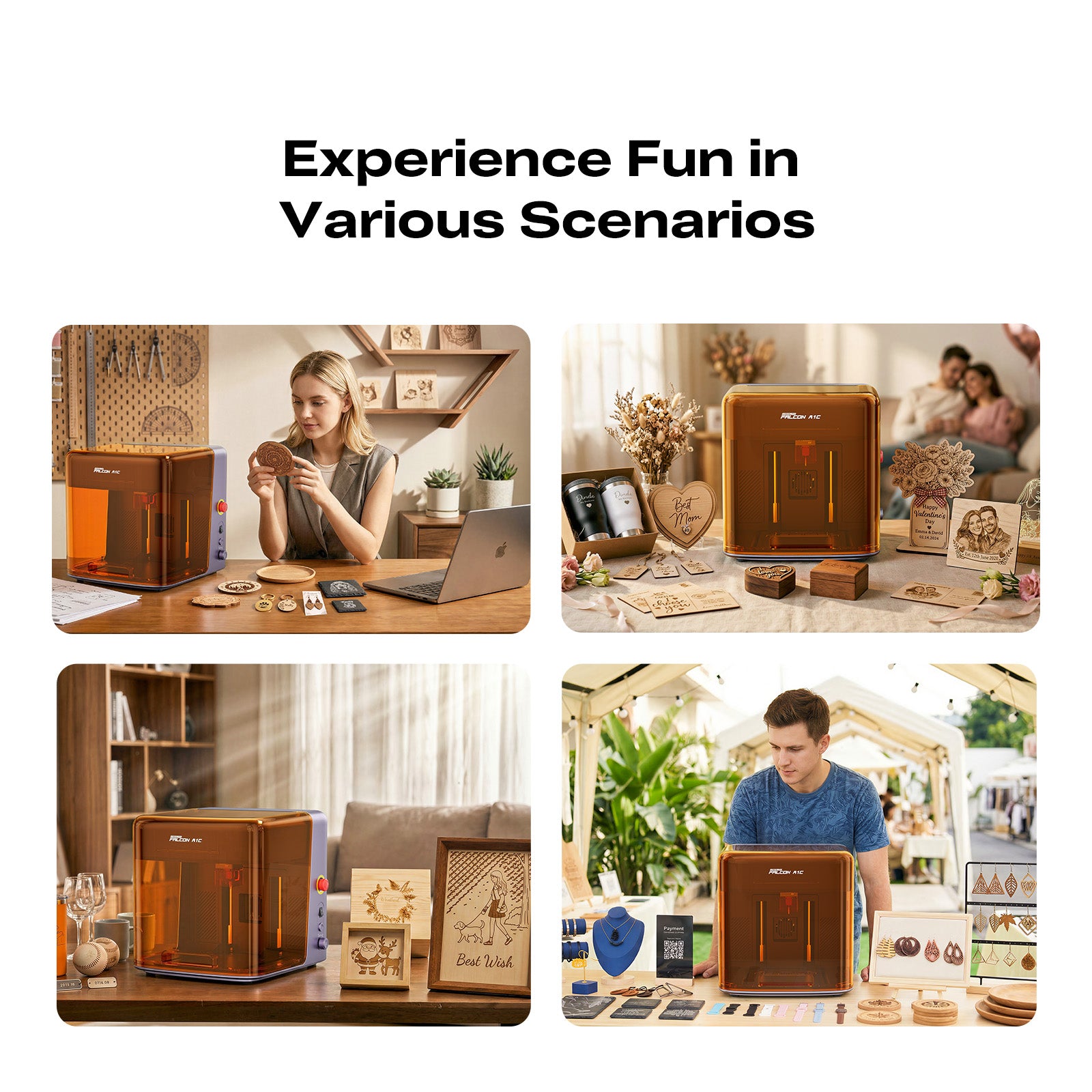 Creality Falcon A1C Laser Engraver with AI Camera