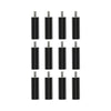 A grid of twelve black cylindrical standoff spacers with threaded screws at one end, arranged in three columns of four rows on a white background, perfect for securing components in your CrealityFalcon 10W Falcon Engraver Accessory Kit projects.