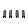 A set of four gray cylindrical risers from the Creality Falcon brand's Falcon2 & Falcon2 Pro Series are lined up against a white background, each featuring screws protruding from one end. These components are commonly utilized for precise height adjustments in advanced engraving machines.