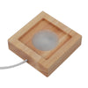 4Pcs Led Wood Display Stand for 3D Crystal