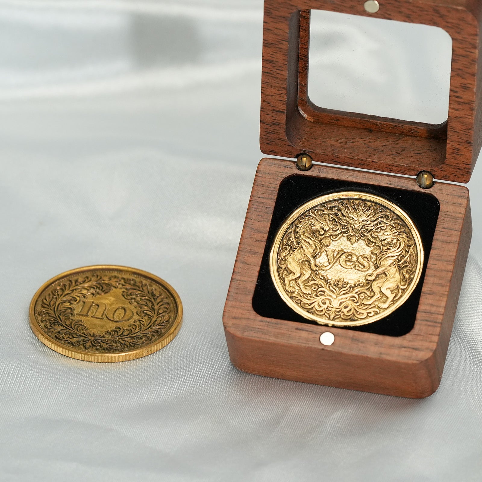 6Pcs Blank Brass Coins for Laser Engravering