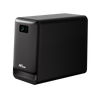 A sleek black Creality Falcon AP1 Smoke Purifier with a digital display screen and "Falcon" branding on the front panel, set against a plain white background.