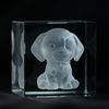 4Pcs K9 Crystal Block for Inner Laser Engraving