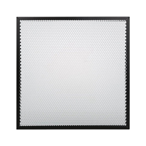The 10W Falcon Engraver Accessory Kit by CrealityFalcon. The kit features a textured, honeycomb pattern that creates a visually interesting light dispersion effect, meticulously crafted using laser technology. The design appears symmetrical and evenly structured.