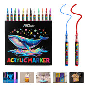 12 Multicolor Acrylic Paint Markers