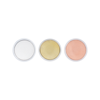 Three round Creality Falcon 3-Color Blank Commemorative Coins for Laser Engraver (6pcs) are arranged in a row against a plain white background.