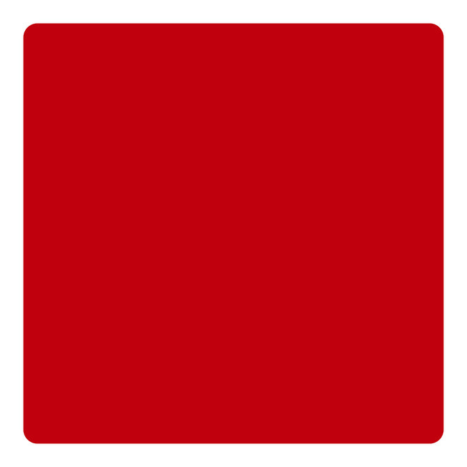 A Creality Falcon 12x12x1/8'' opaque glossy red acrylic sheet with rounded corners, sold in a 10-pack for intelligent recognition.