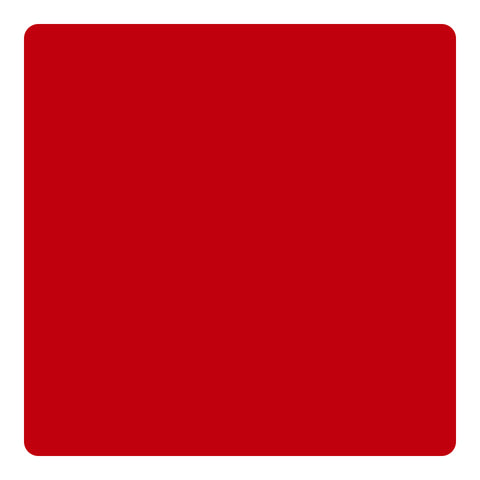 A Creality Falcon 12x12x1/8'' opaque glossy red acrylic sheet with rounded corners, sold in a 10-pack for intelligent recognition.