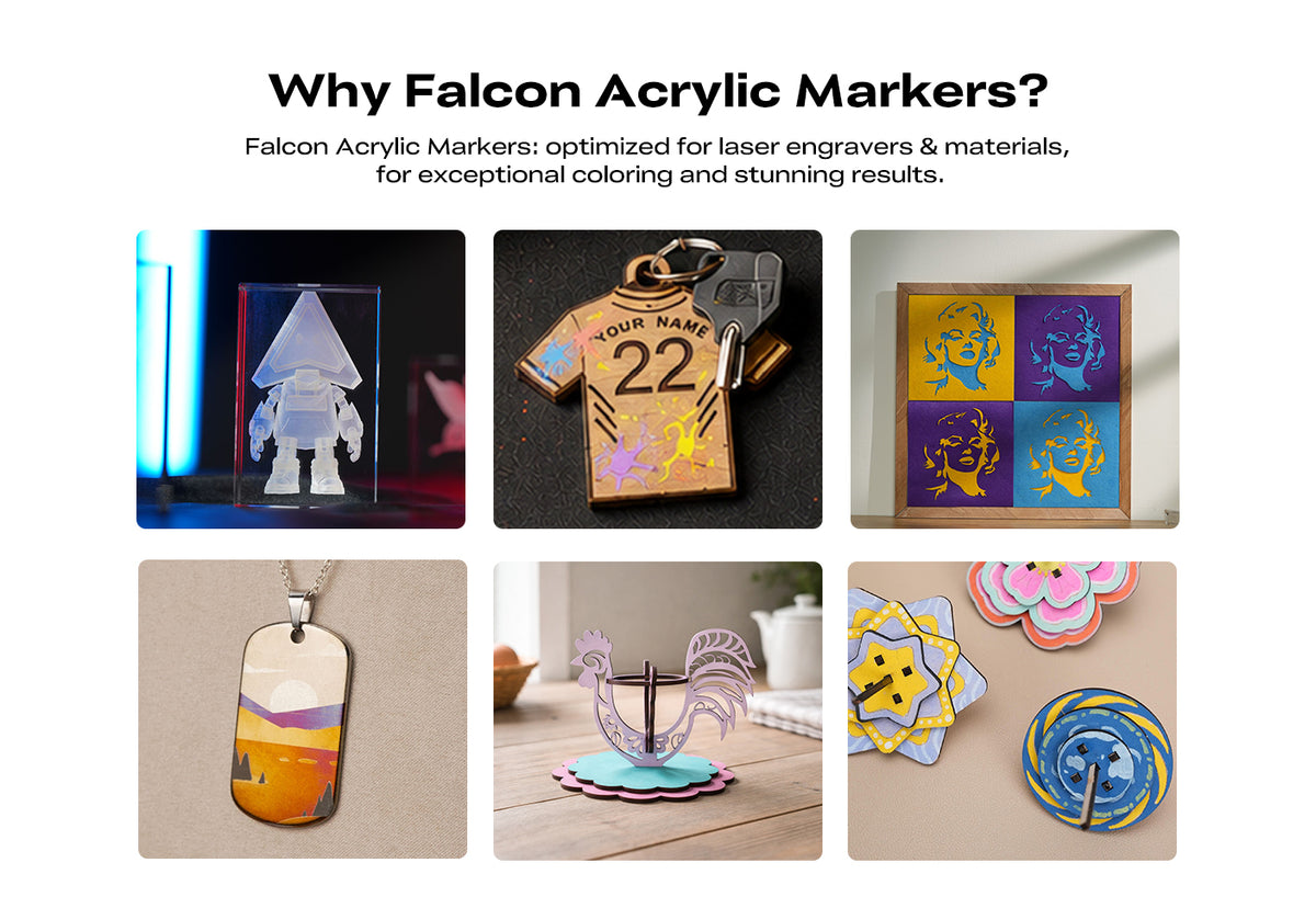 12 Multicolor Acrylic Paint Markers