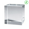 4Pcs K9 Crystal Block for Inner Laser Engraving