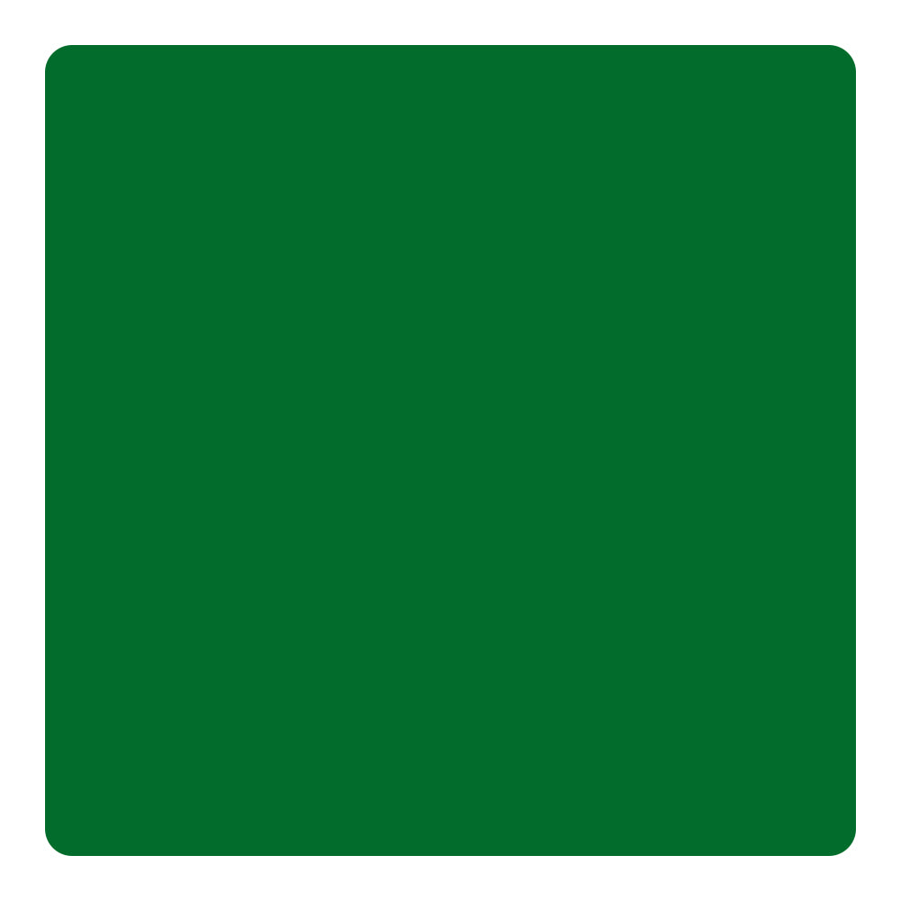 A 12x12x1/8'' solid green acrylic sheet from Creality Falcon, part of a 10-piece set of opaque, glossy, colorful sheets with slightly rounded corners and no visible text or features.