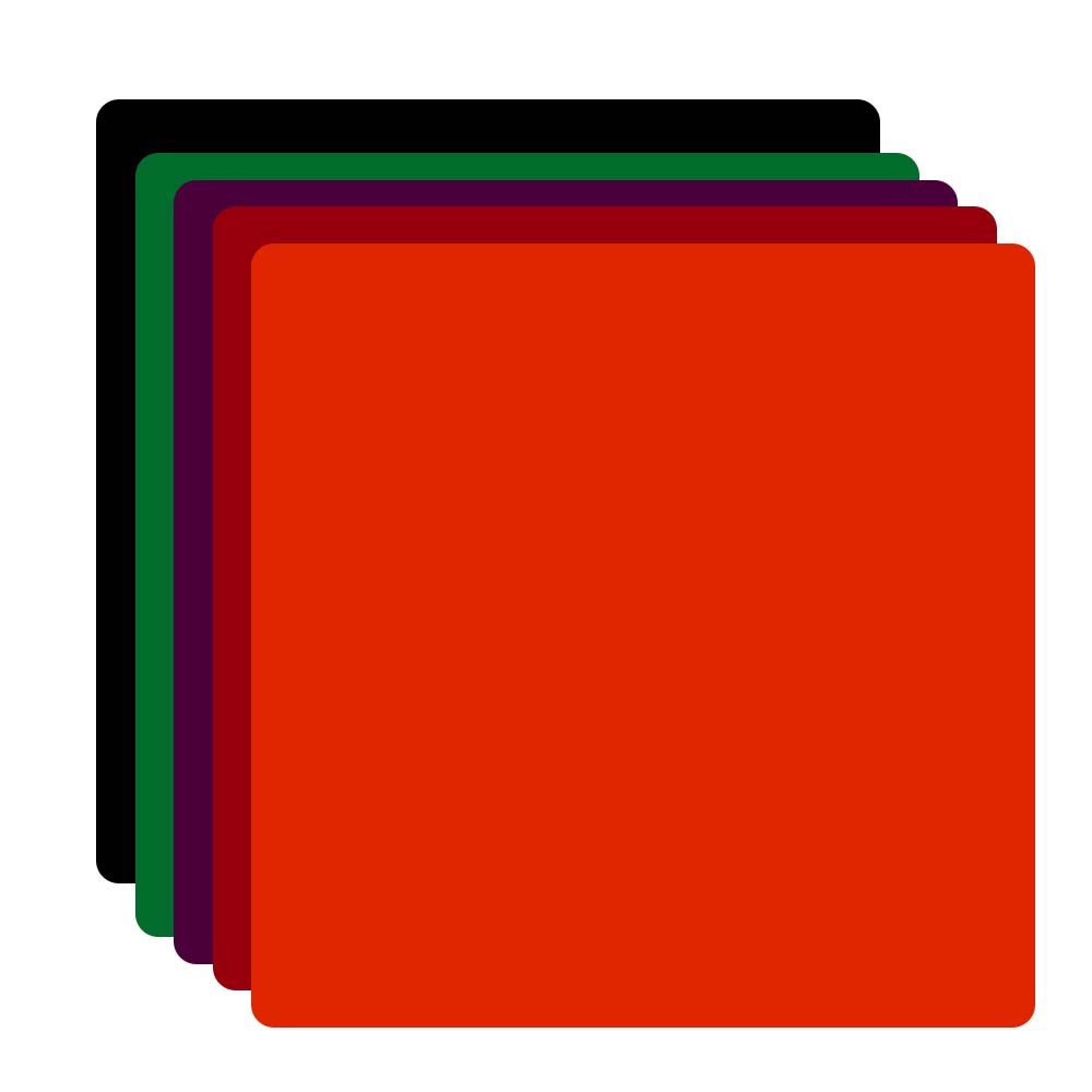 6'' Opaque Glossy Acrylic Sheets 20 Pack