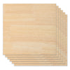 A 6-piece set of Rubberwood Spliced Plywood by Creality Falcon, each measuring 1/8" x 11.8" x 11.8", neatly stacked with visible grain, smooth texture, and a natural light finish—perfect for eco-friendly laser engraving and cutting projects.