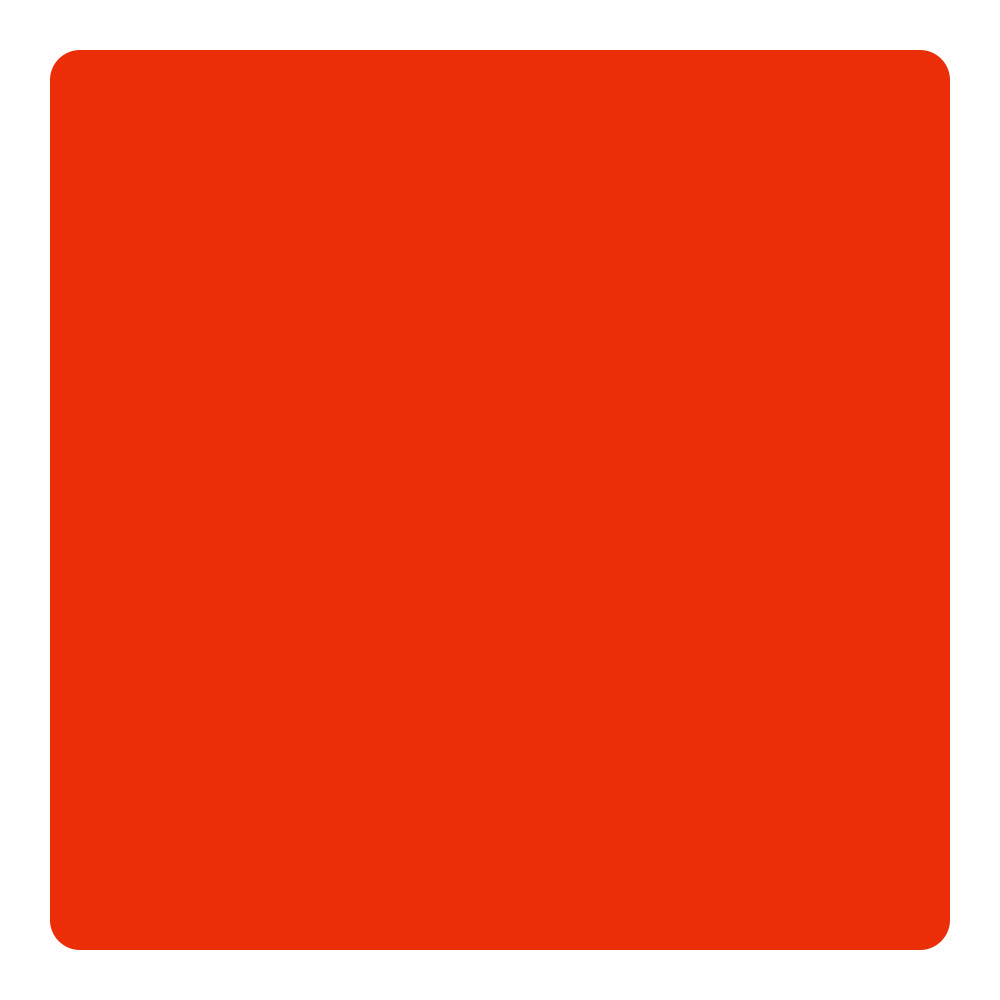 A 12x12x1/8'' solid red opaque glossy acrylic sheet with rounded corners from Creality Falcon, sold in a 10-piece pack.