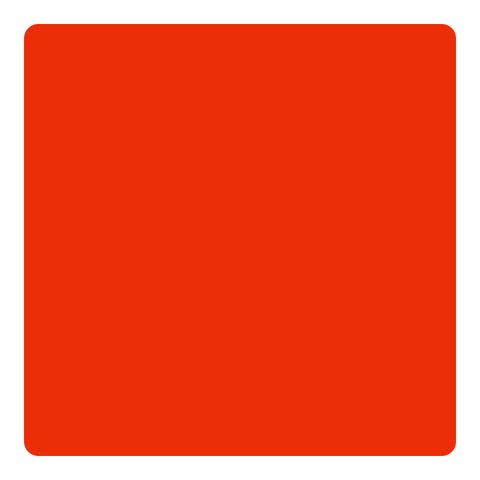 A 12x12x1/8'' solid red opaque glossy acrylic sheet with rounded corners from Creality Falcon, sold in a 10-piece pack.
