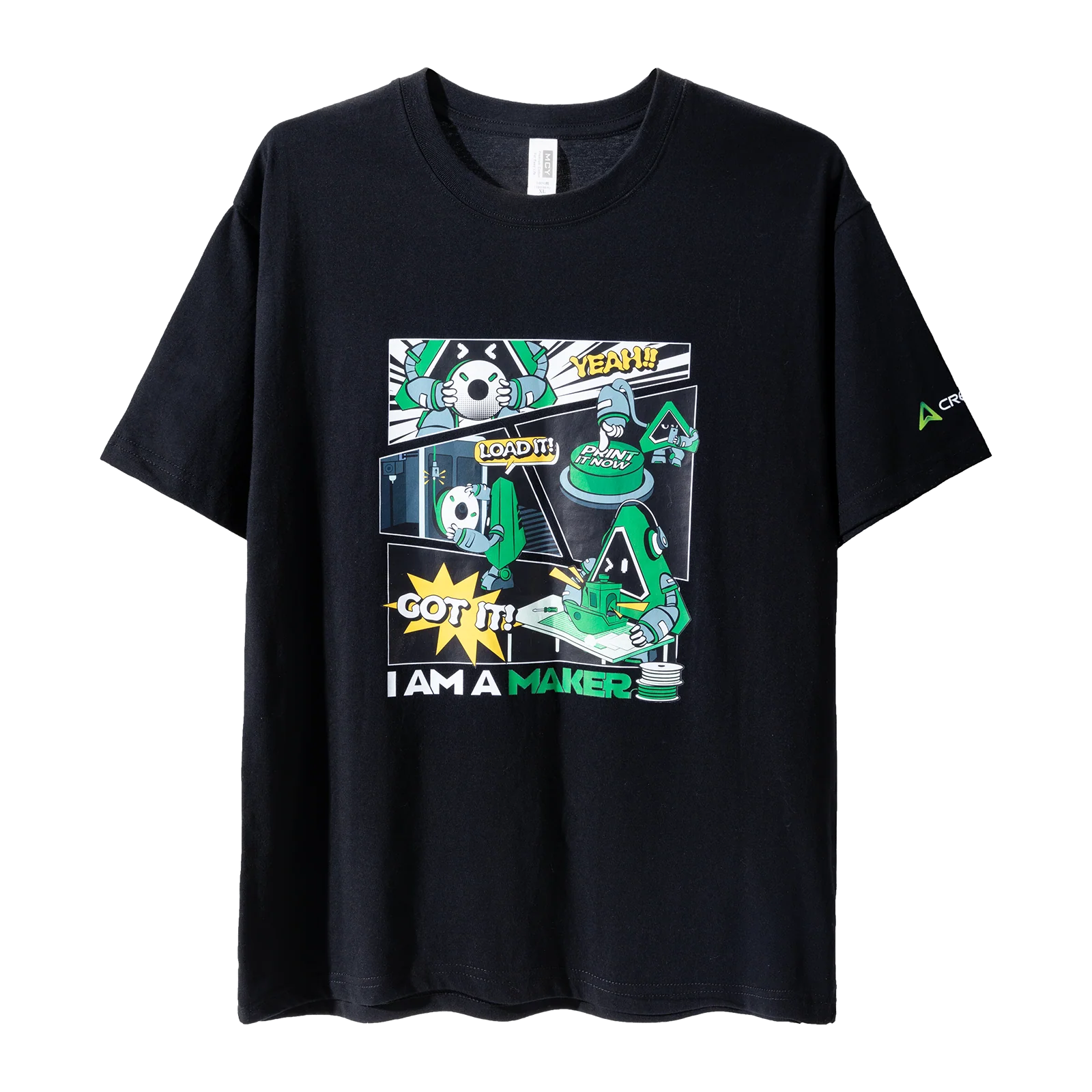 Creality Premium Cotton T-shirt-Black-6XL