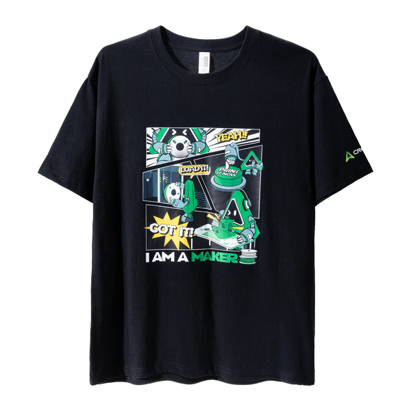 Creality Premium Cotton T-shirt-Black-6XL