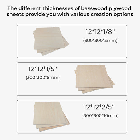 Falcon Series Basswood Plywood Sheets