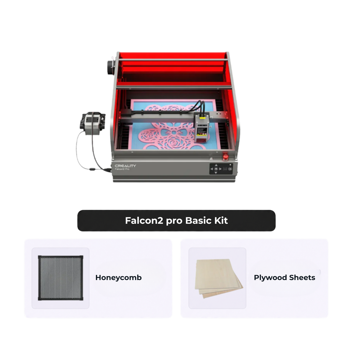 Falcon2 Pro 22W/40W/60W Enclosed Laser Engraver and Cutter Basic Kit
