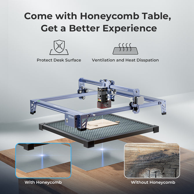 The 5W CR-Laser Falcon Engraver Upgrade Package from CrealityFalcon is a compact machine designed to sit conveniently on a table.