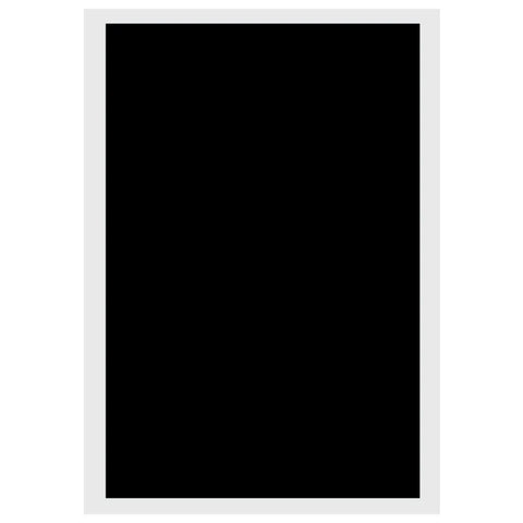 A 10pcs Laser Carved Colored Paper Ceramic Stone Material Color Paper for Falcon Laser Engraving, black rectangle with a thin white border, crafted with precision. There are no visible details or objects within the rectangle—similar to a canvas awaiting the laser focus of creativity by CrealityFalcon.