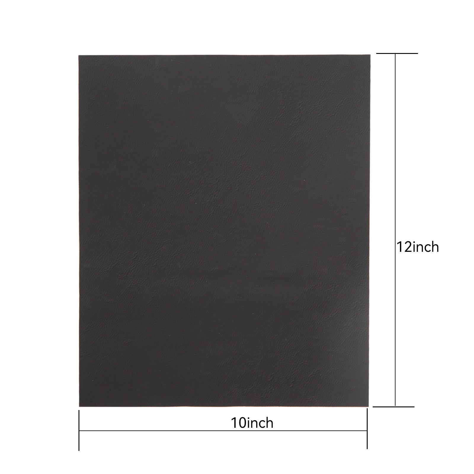 Image of Creality Falcon's 10x12" black rectangular Leather Repair Patch, perfect for laser engraving and cutting. Ideal for DIY projects needing a sleek, elegant finish; pack contains 4 pieces.