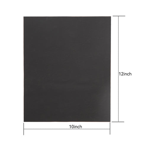 Image of Creality Falcon's 10x12" black rectangular Leather Repair Patch, perfect for laser engraving and cutting. Ideal for DIY projects needing a sleek, elegant finish; pack contains 4 pieces.