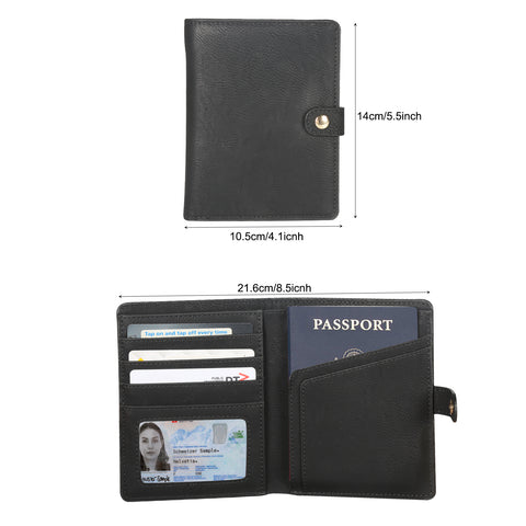 The Creality Falcon Custom Leather Passport Holder, part of their Luggage Tag Set, is crafted for laser engraving. Made from engraved black leather, it measures 14cm by 10.5cm closed and 21.6cm open, organizing your ID and vaccine card in dedicated slots.