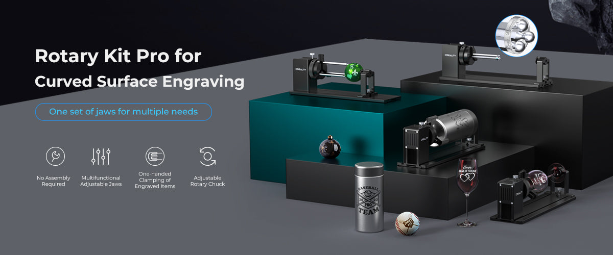 Rotary Kit Pro for Curved Surface Engraving