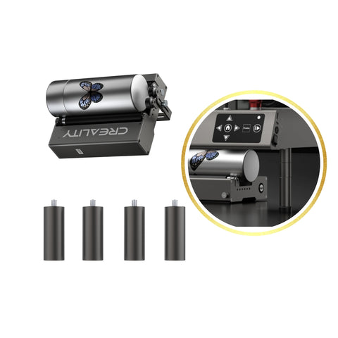 Falcon Rotary Roller with Adjustable Risers for Laser Engraving