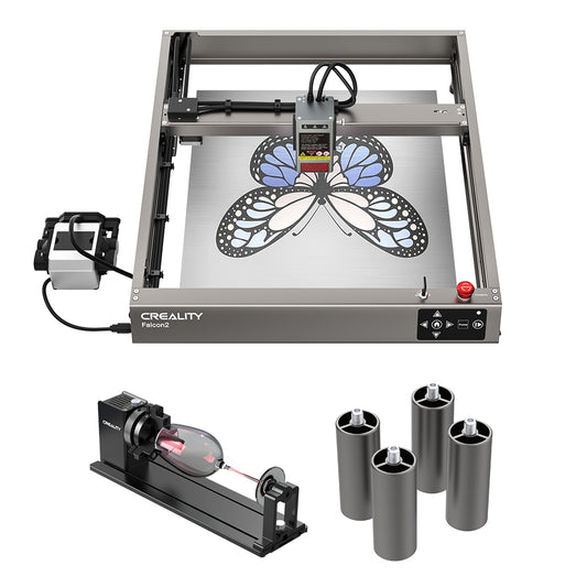 Falcon2 22W Laser Engraver and Cutter with Rotary Kit 1000