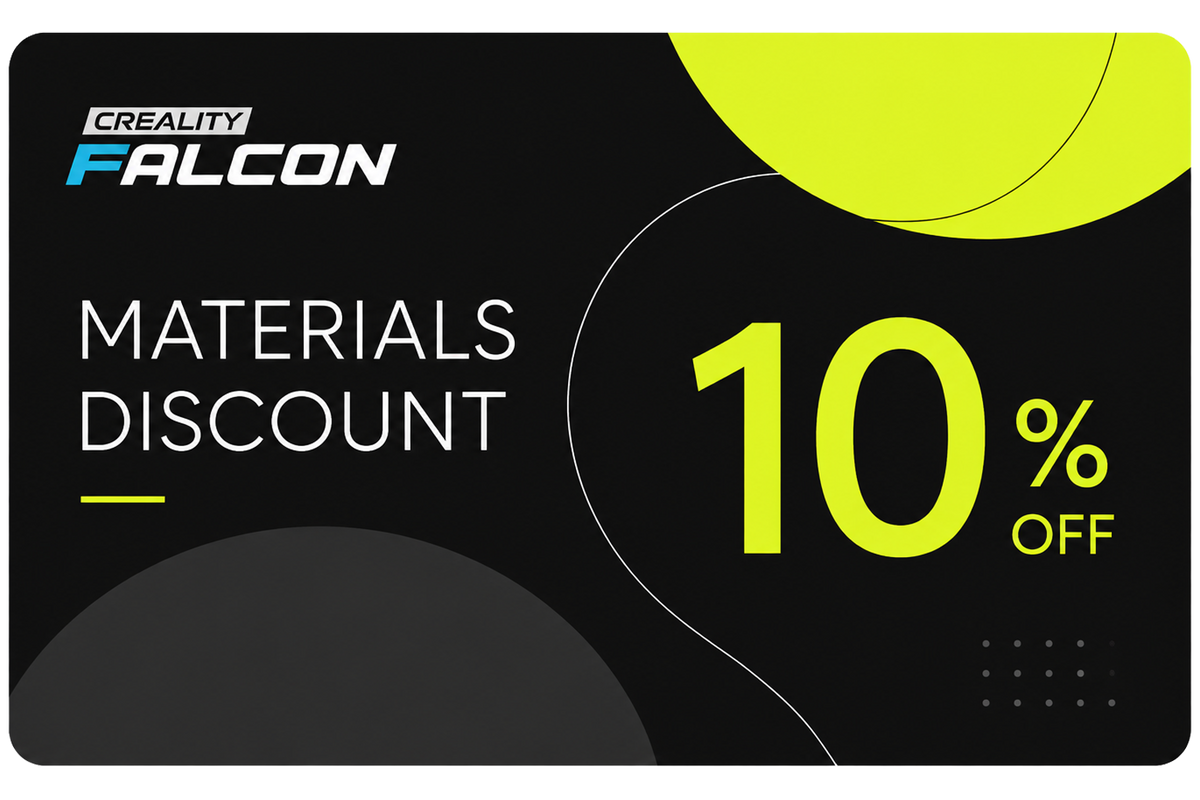 Creality Falcon Material Discount Card