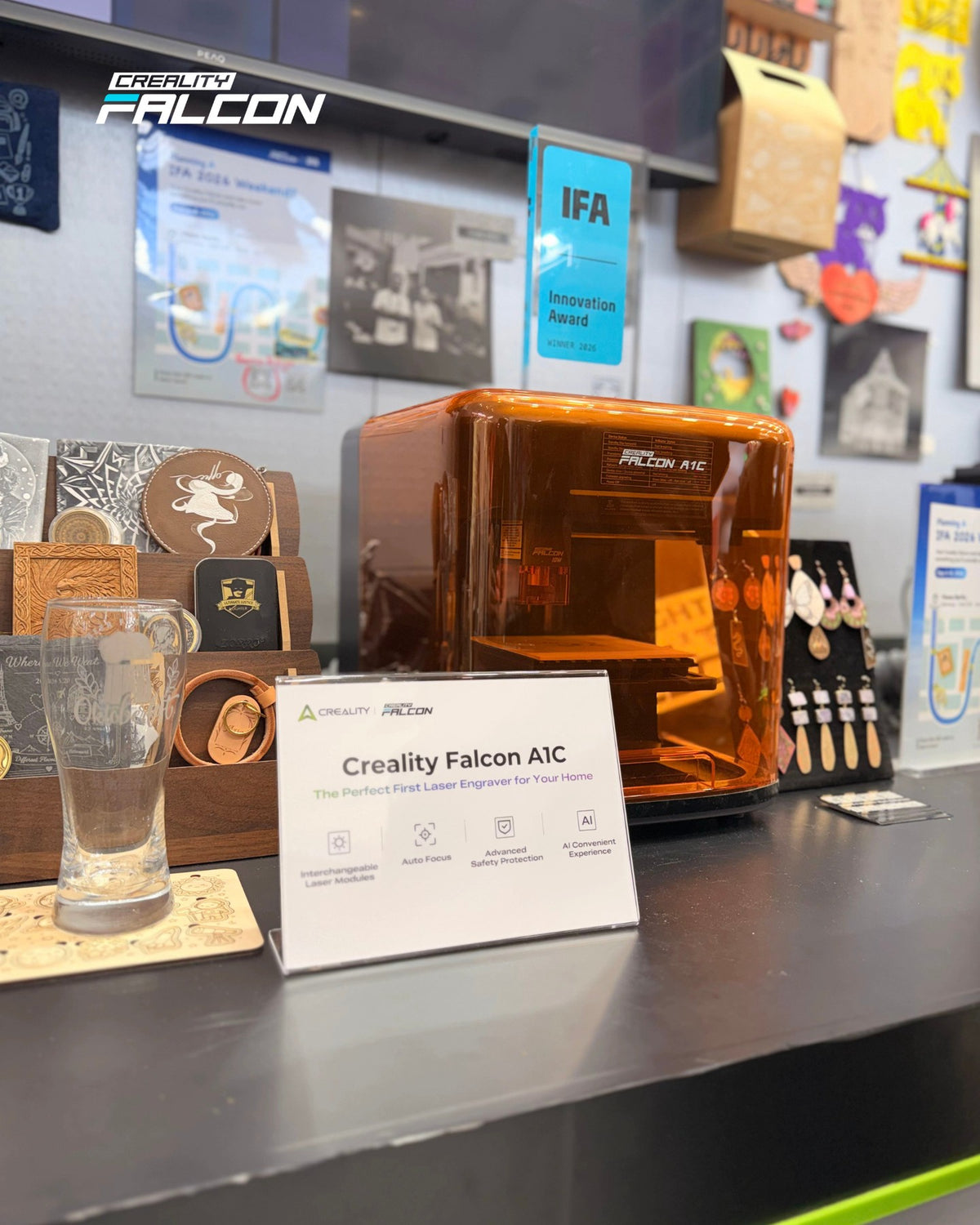Creality Falcon A1C Laser Engraver with AI Camera