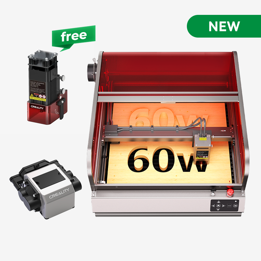 Falcon2 Pro Enclosed Laser Cutter and Engraver 60W Pro Safer
